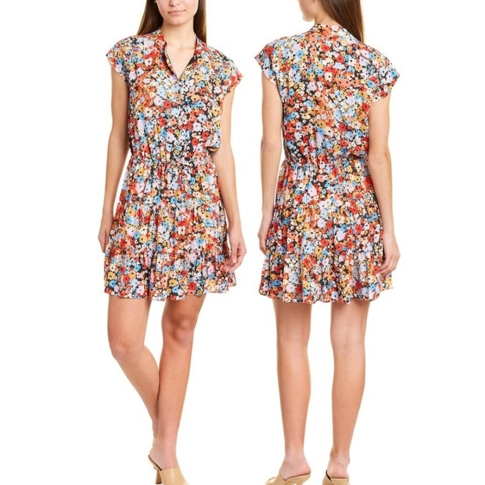 Rebecca Minkoff Ditsy Floral Print Ollie Viscose Mini Dress Size Small - Picture 11 of 11